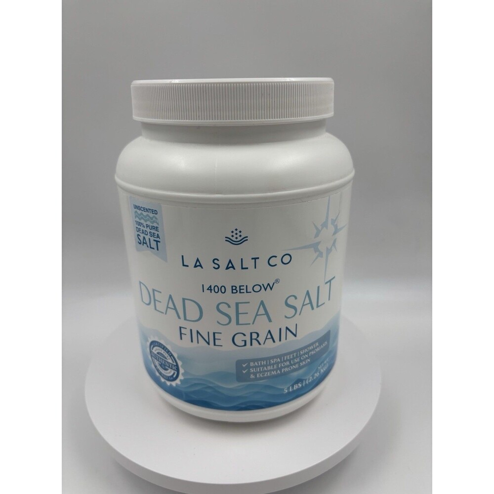 Dead Sea Magnesium  Bath Salts - LA SALT CO 100% PURE Dead Sea Salt 5 lbs.